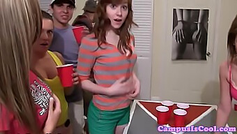 Teens (18+) Engage In A Wild And Messy Orgy At A Dorm Party