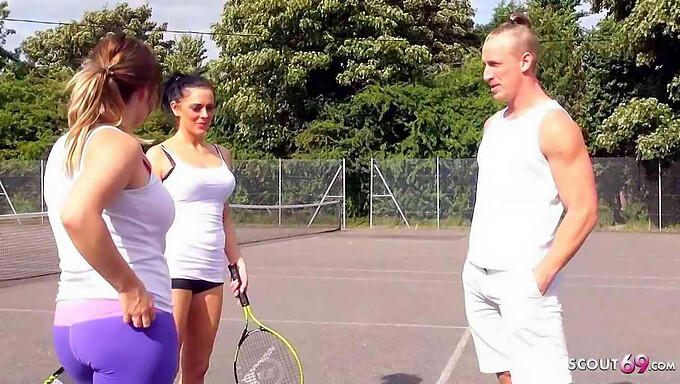 German Milf Gets Her Pussy Pounded By A Best Friend After A Tennis Match