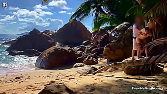 Fodendo Na Praia De Sandy Com Finalização Natural Com Gozada