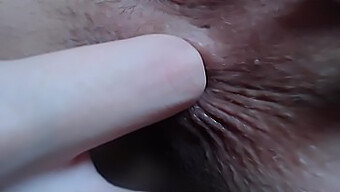 Teen (18+) Gets Her Asshole Deep Fingered And Played With In Extreme Close Up