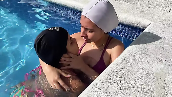 Indian Wife And Her Bisexual Lover Enjoy A Steamy Day At The Pool