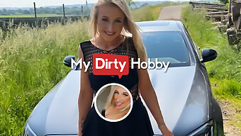 Duitse Blonde Taiga Laloca Krijgt Een Cumshot Op Haar Gezicht Na Het Geven Van Een Blowjob In Een Auto - Mydirtyhobby