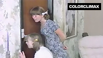 Vintage German Threesome With Busty Teen