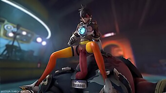 Tracer Και Roadhog Σε Κινούμενο Πορνό Βίντεο Με Ήχο