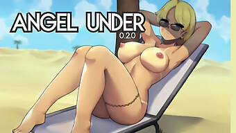 Angel Hentai'De Nipple Oyunu Ve Büyük Popo Masajı