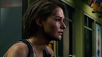 Jill Valentine Tem Seu Cu Fodido Por Um Pau Grande Em 3d